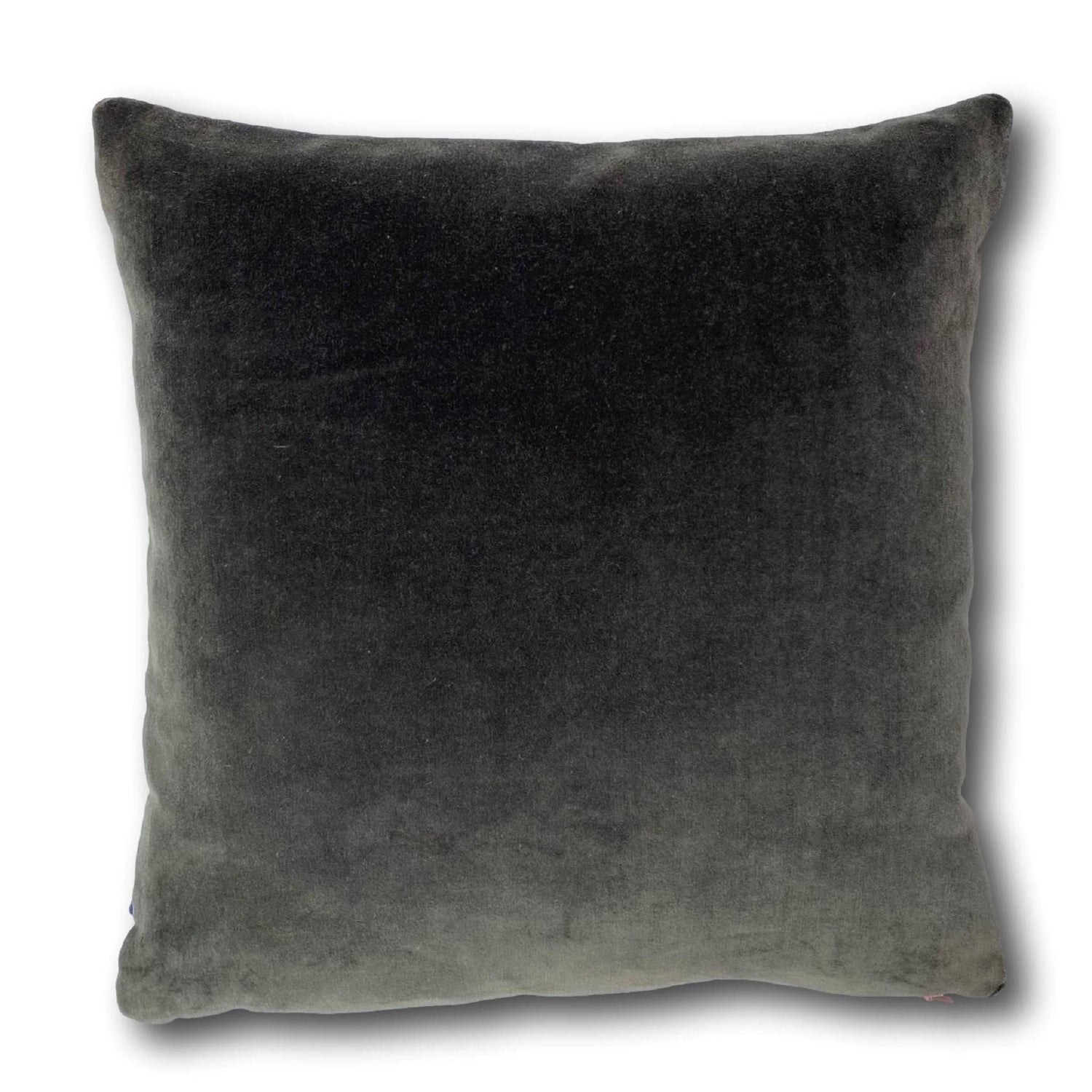 dark grey velvet cushion luxe 39