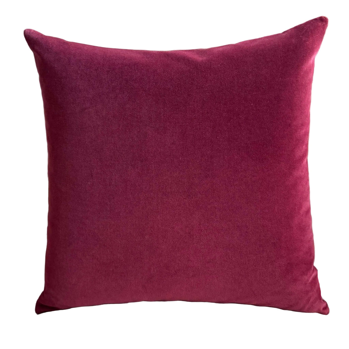Burgundy velvet cushion square cut out