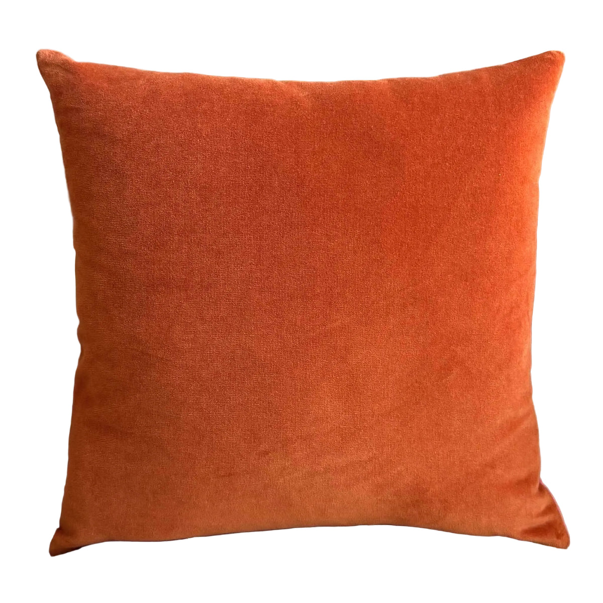 burnt orange velvet fabric sample