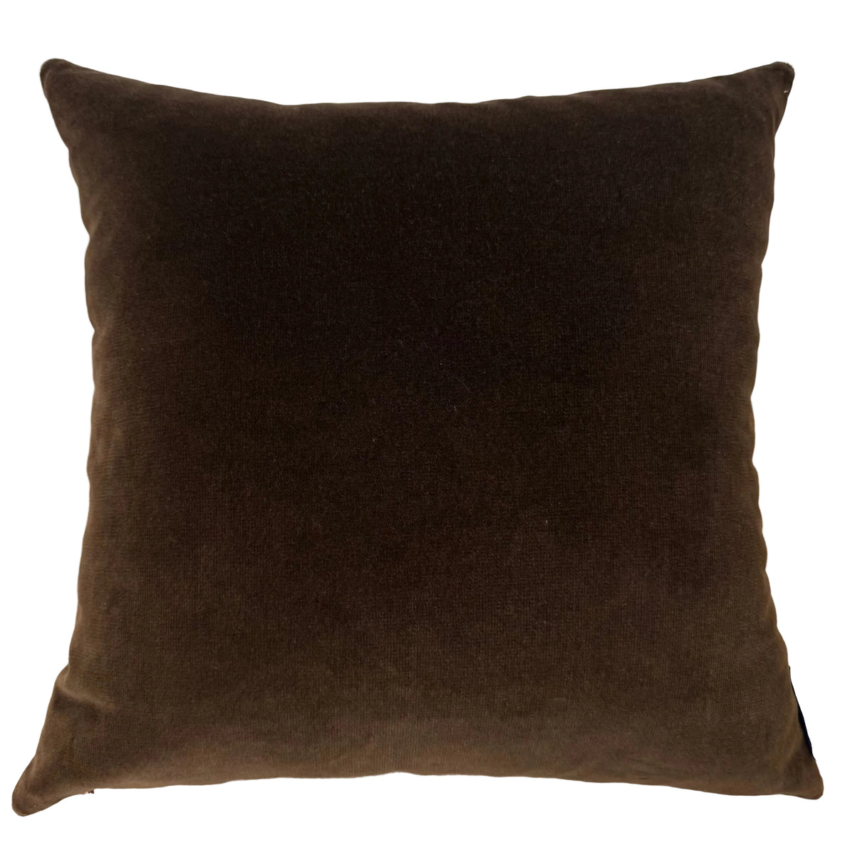 dark chocolate brown velvet fabric sample
