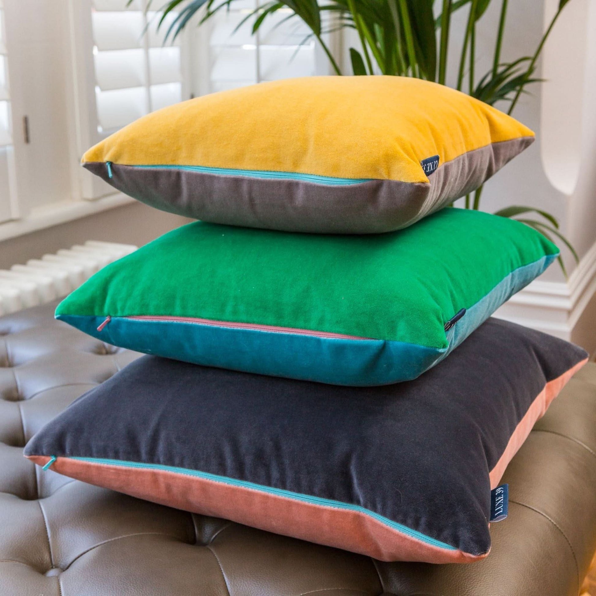 grey and pink cushion luxe 39