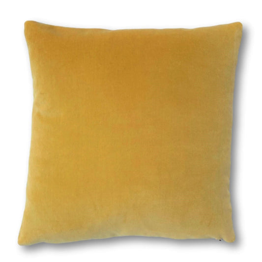 mustard velvet cushion luxe 39