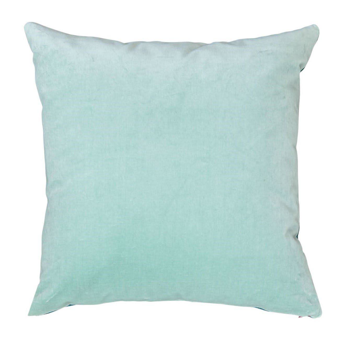 duck egg velvet cushion by luxe 39