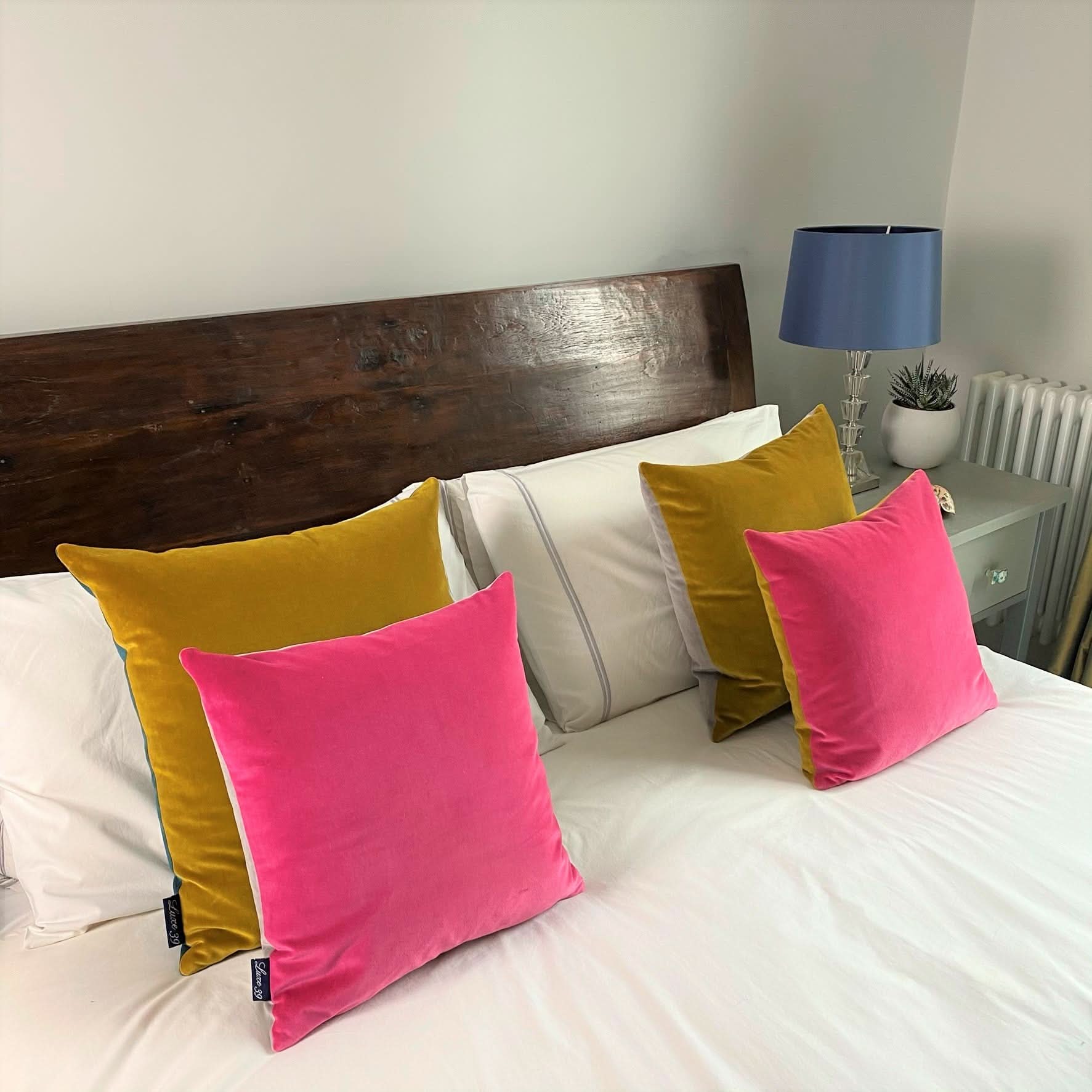 pink gold cushion luxe 39