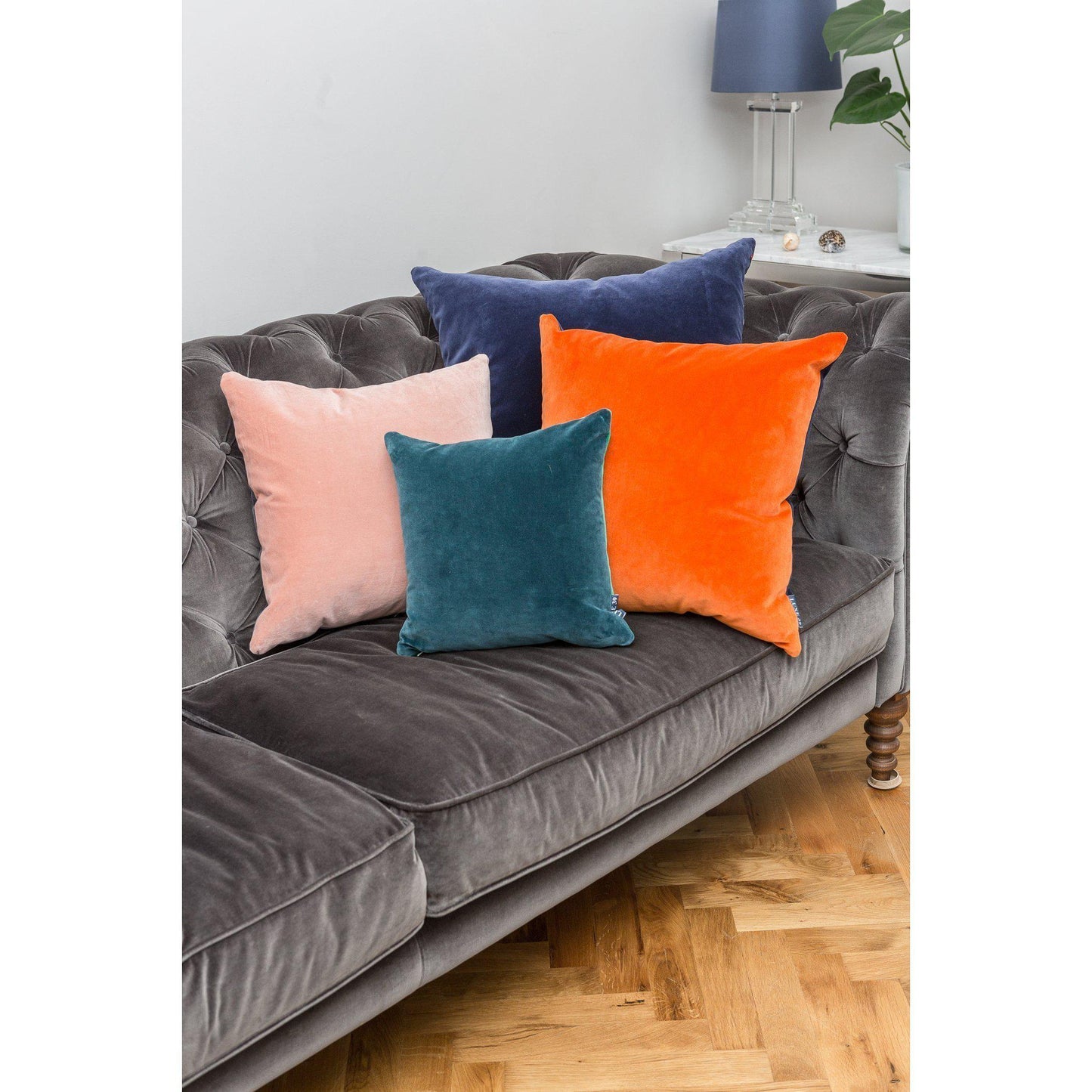 Teal Velvet Cushion Luxe 39