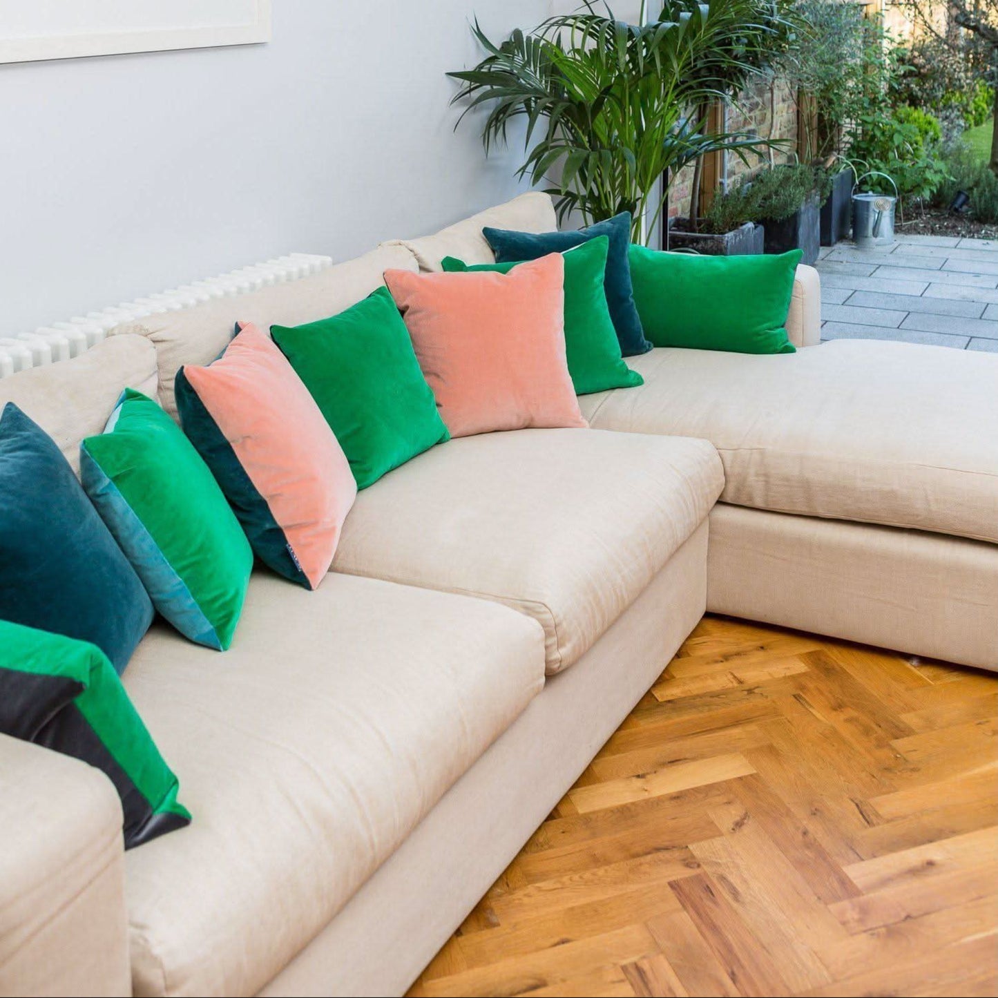 Teal Velvet Cushion Luxe 39