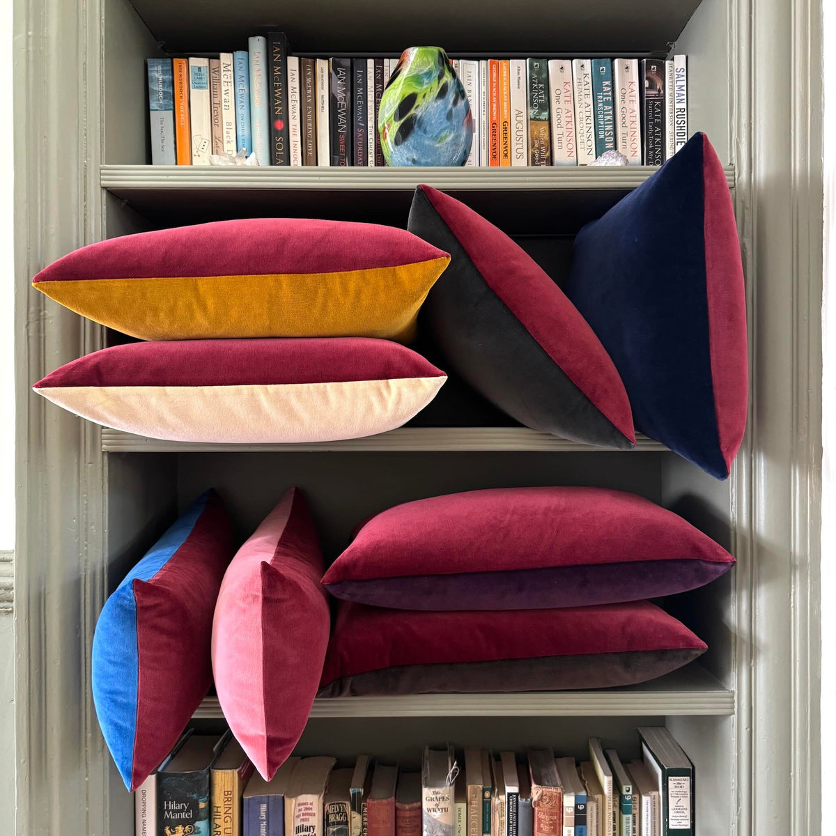 burgundy velvet cushion covers collection