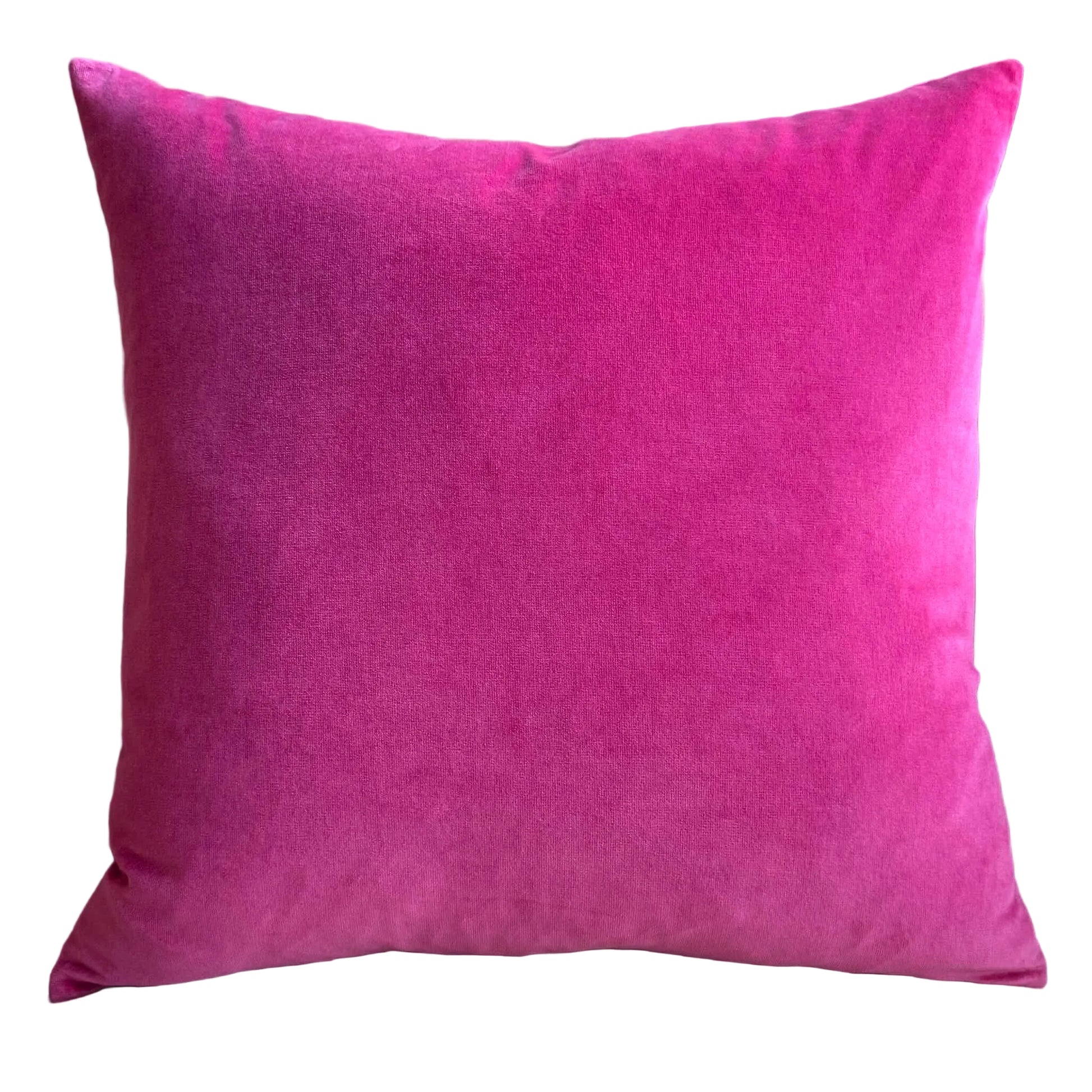 bright pink velvet fabric sample