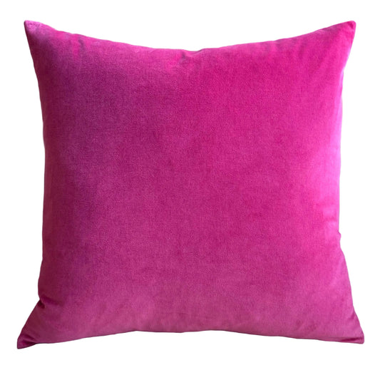 bright pink velvet fabric sample