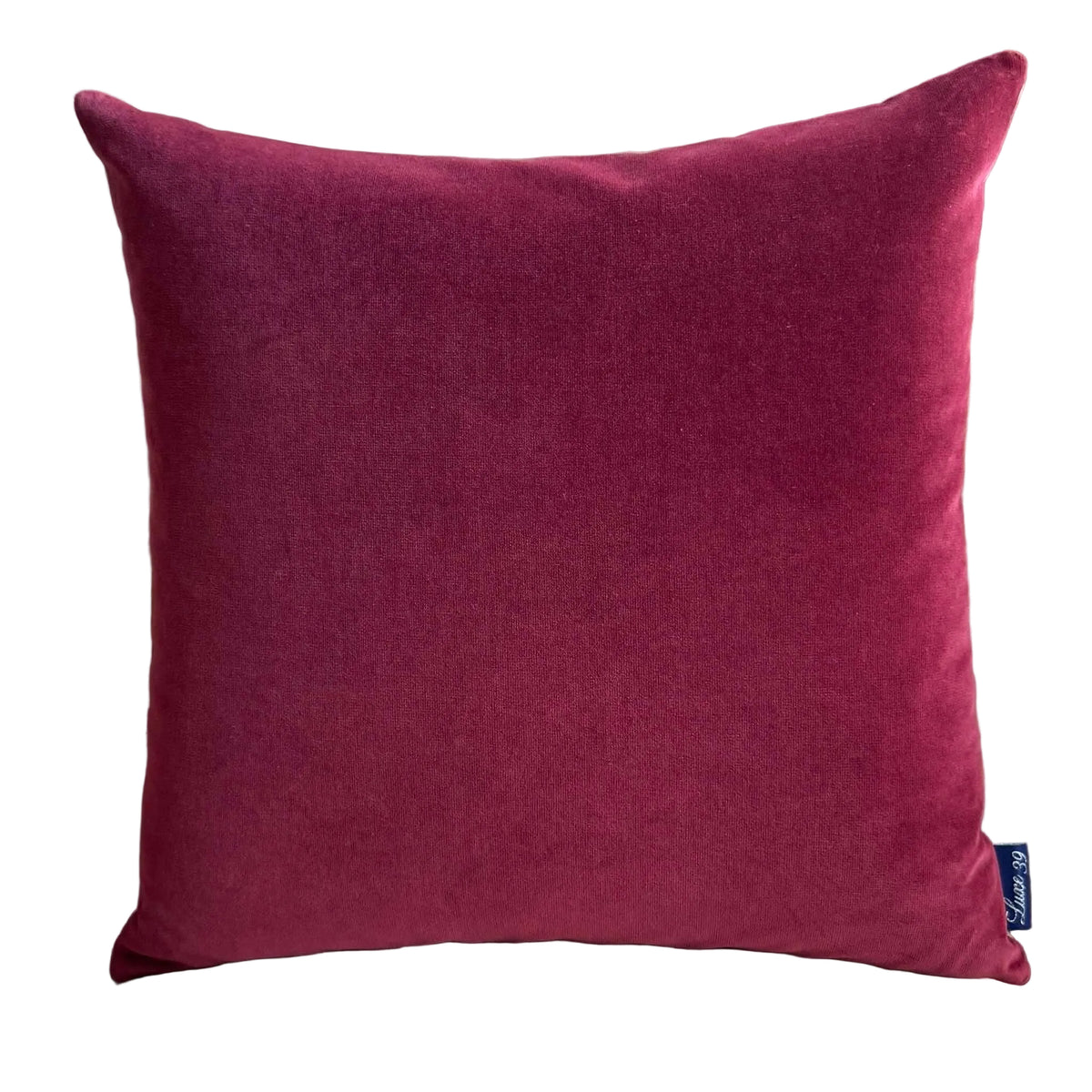 Burgundy velvet cushion square cut out