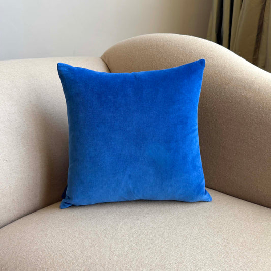Royal Blue Velvet Cushion Cover