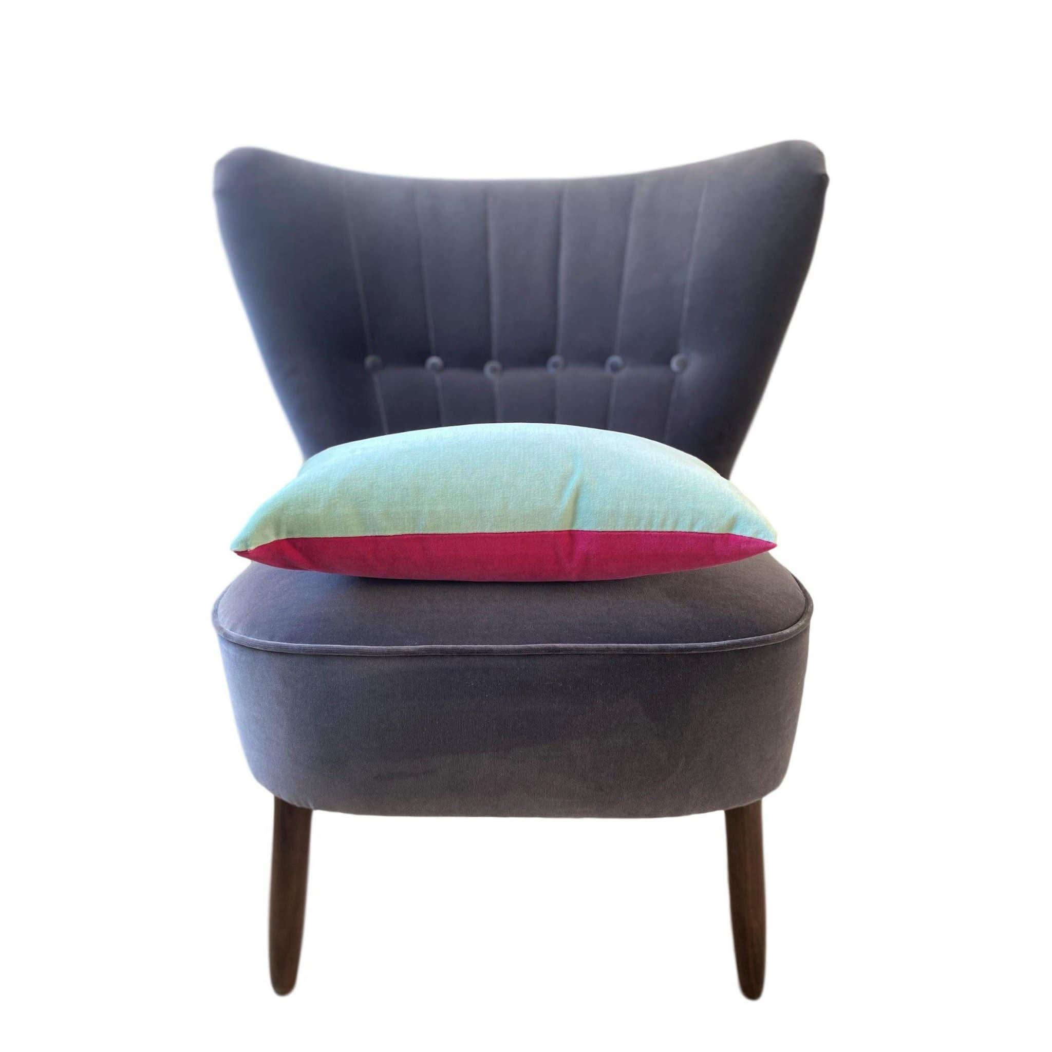 Duck Egg and Pink Cushions Luxe 39 London