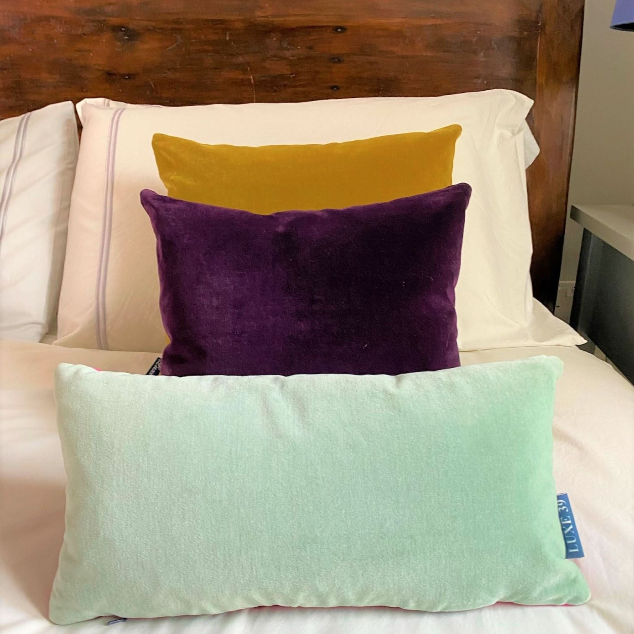 Blue and purple fashion pillows