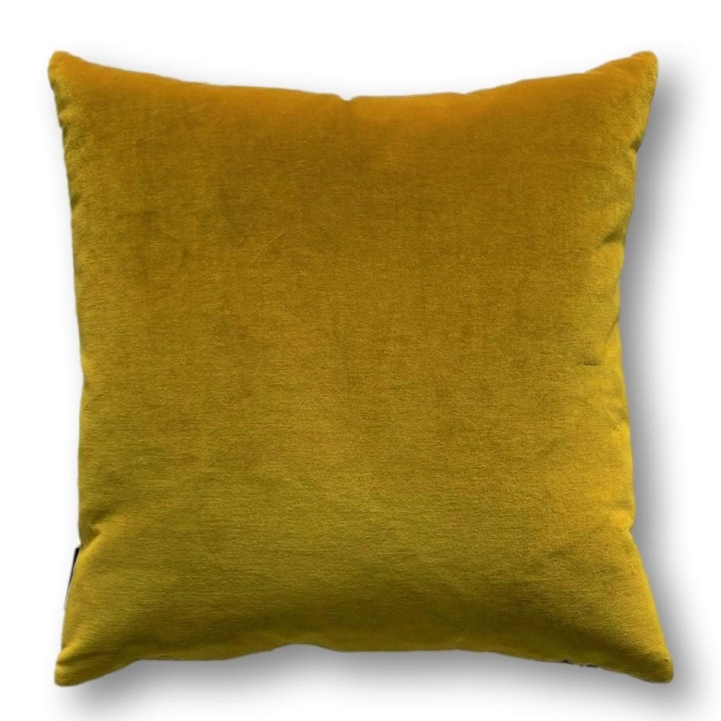 Gold Velvet Cushion Cover with Dark Grey