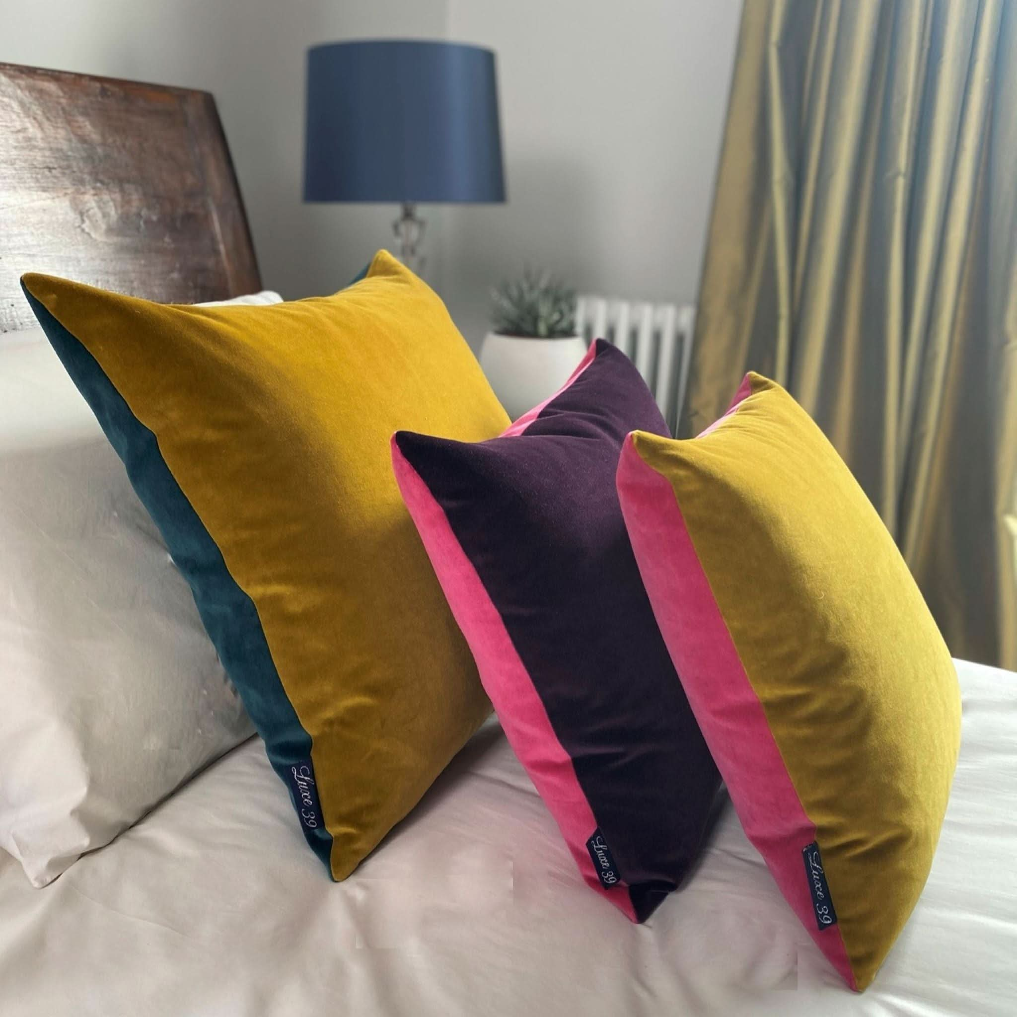 Gold hotsell coloured cushions