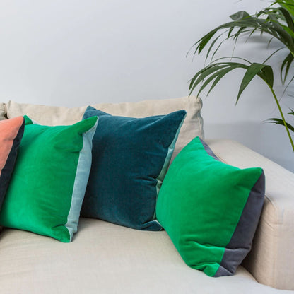 green and grey cushion luxe 39