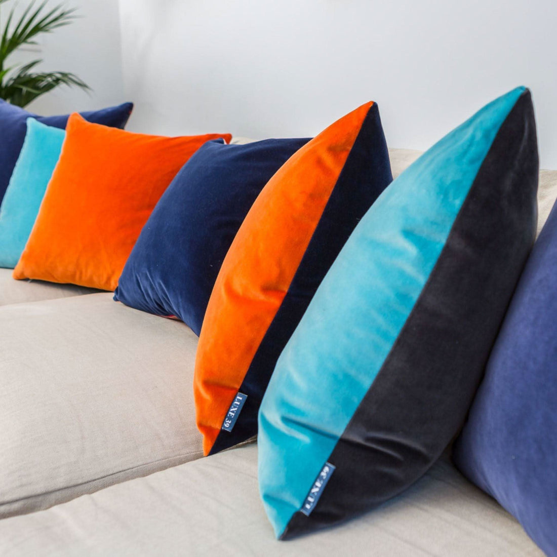 Grey and Blue Cushions | Luxe 39 | Sofa Cushions