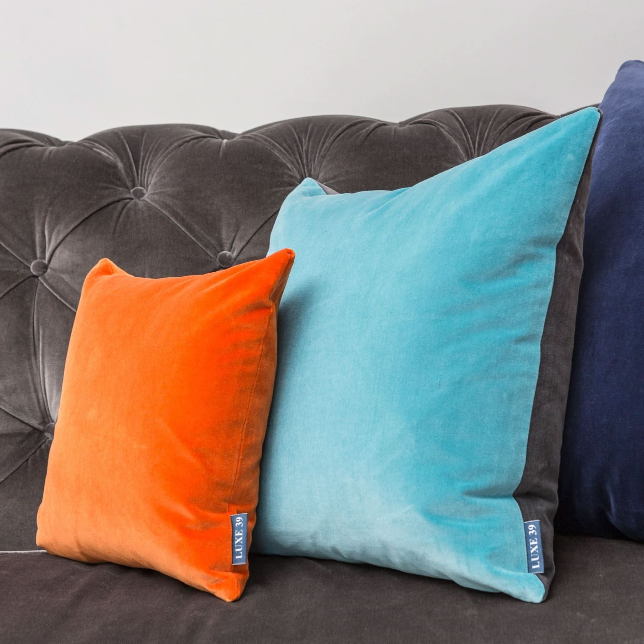 Grey and Blue Cushions | Luxe 39 | Sofa Cushions