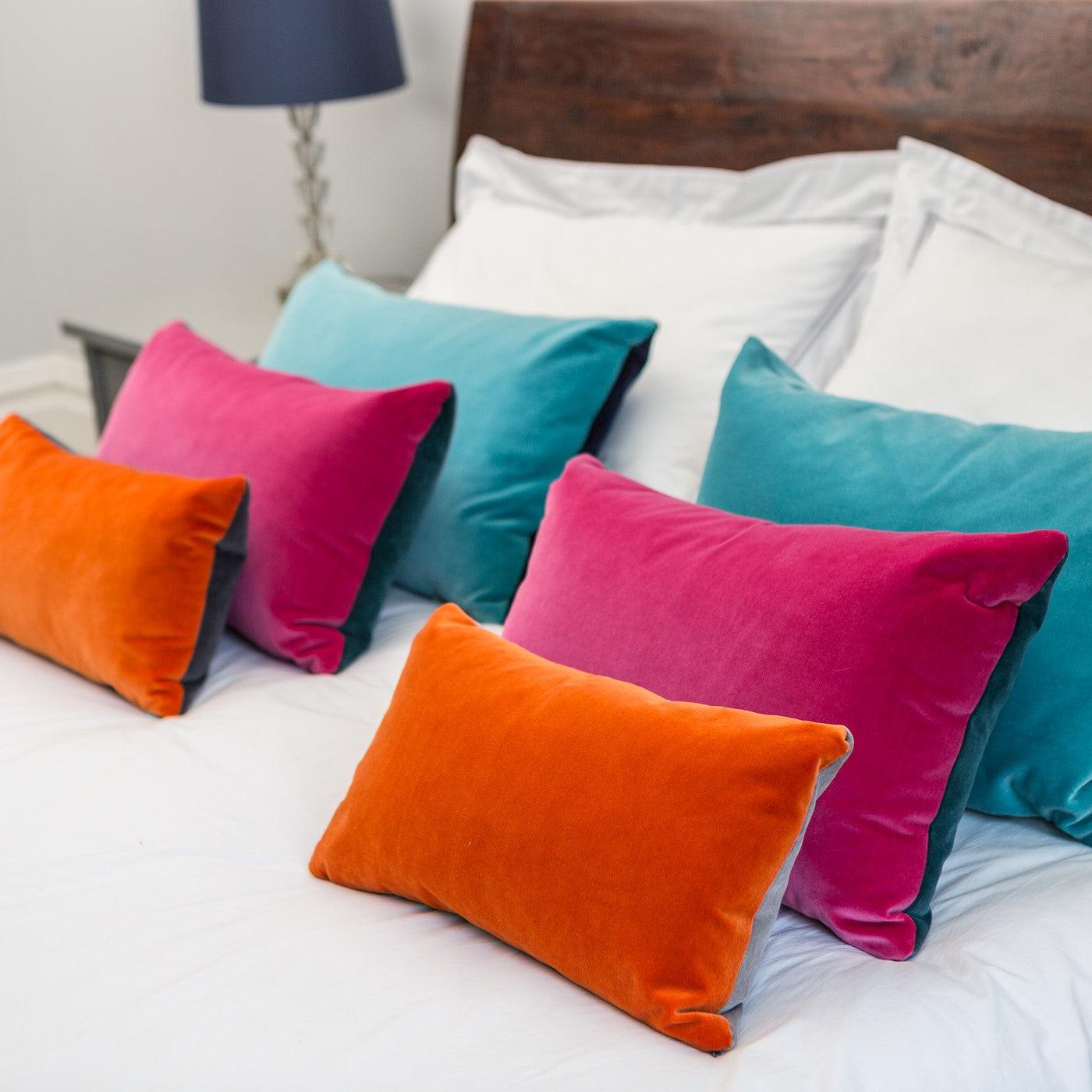 Pink and hotsell grey pillows