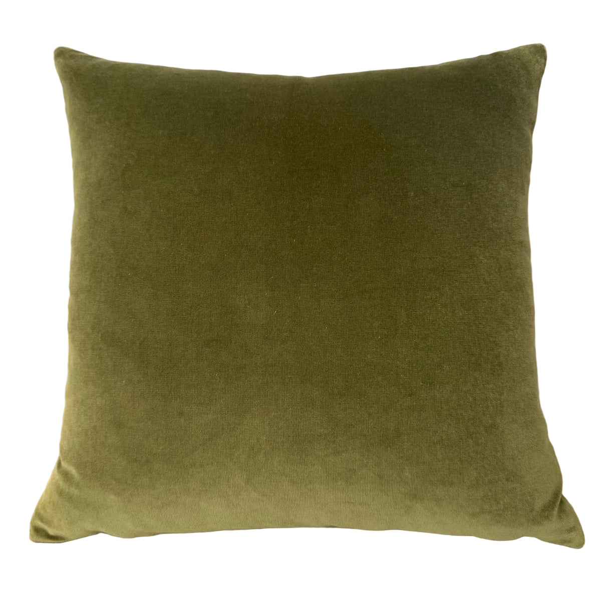 olive green velvet fabric sample