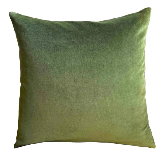 olive green velvet fabric sample