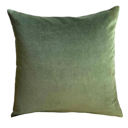 Olive green velvet sample