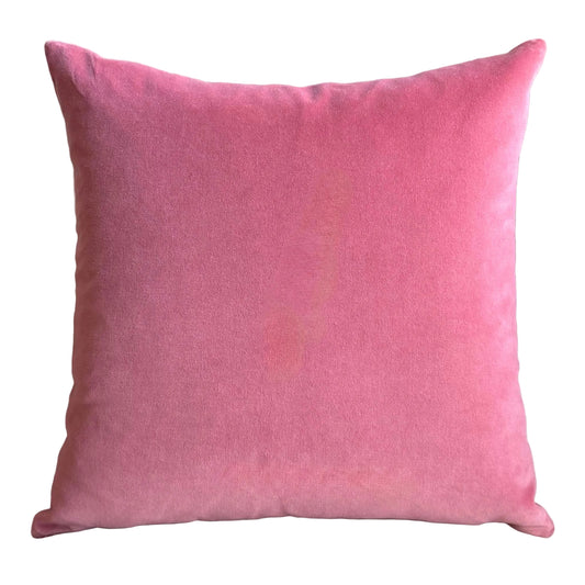 rouge pink velvet fabric sample