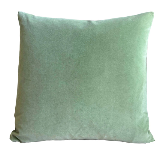 sage green velvet fabric sample