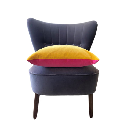 yellow velvet cushion cover luxe 39