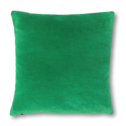 emerald green velvet cushion