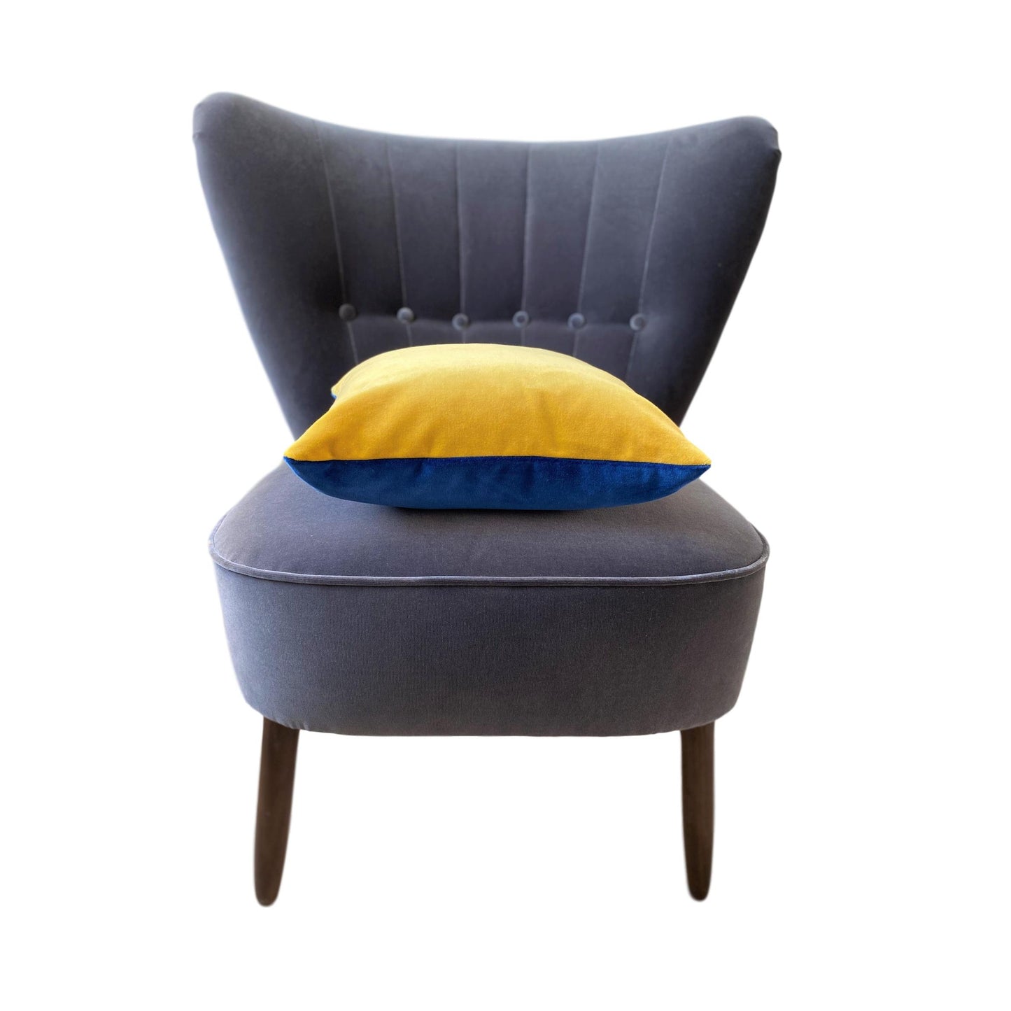 Blue and yellow cushions by luxe 39