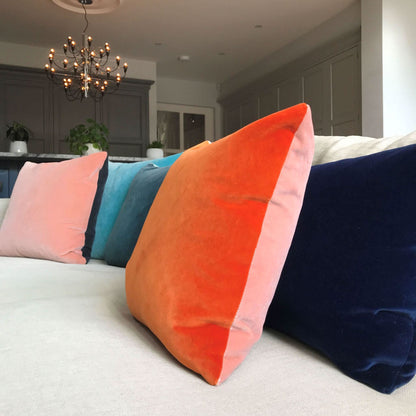 Coral Cushion Luxe 39 Luxury Velvet Cushions
