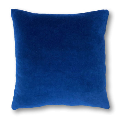 dark blue velvet cushion by luxe 39