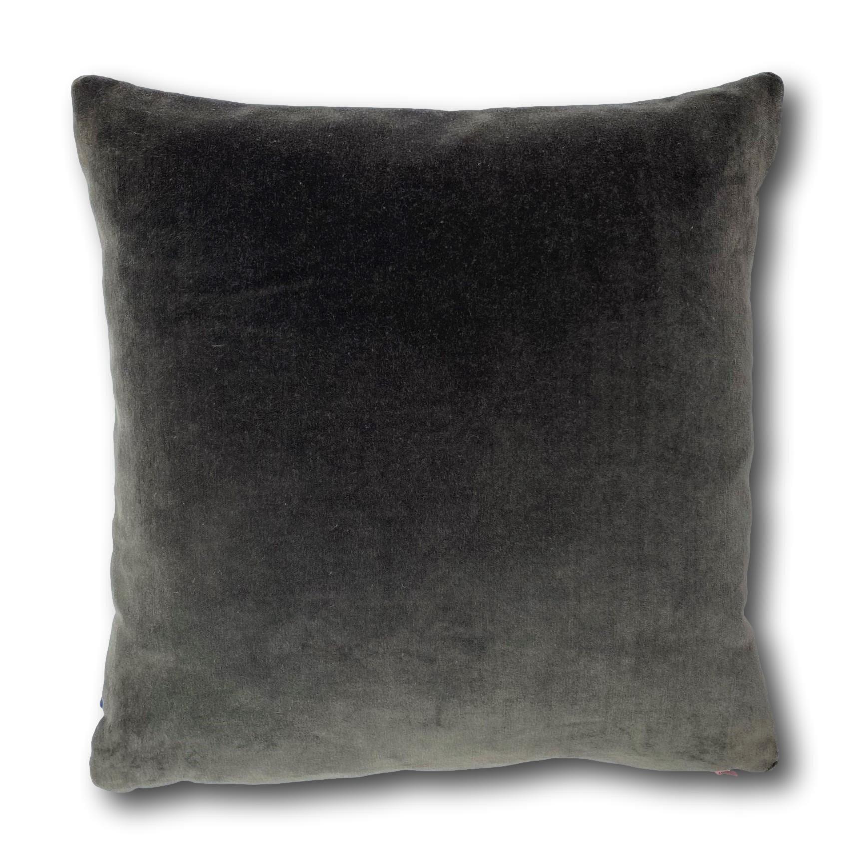 silver grey cushion