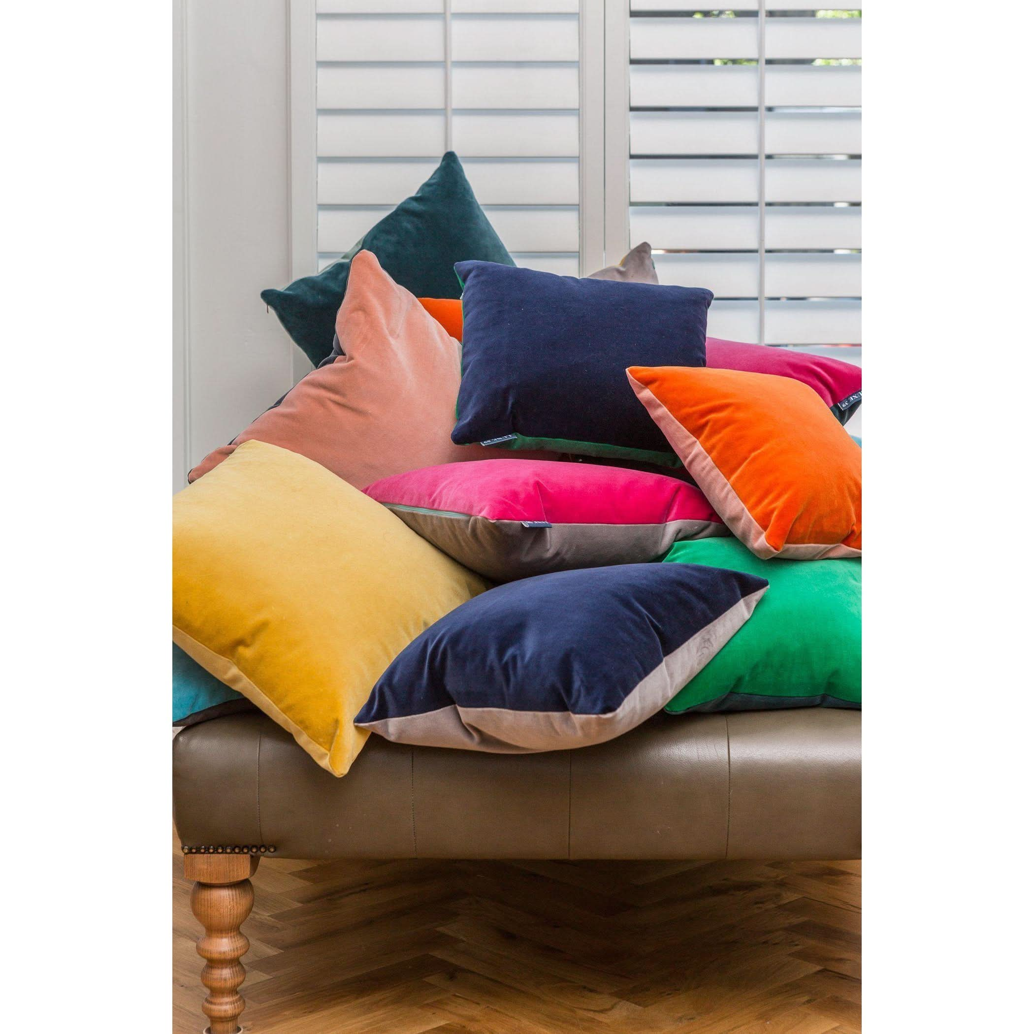 Dark teal velvet pillow best sale