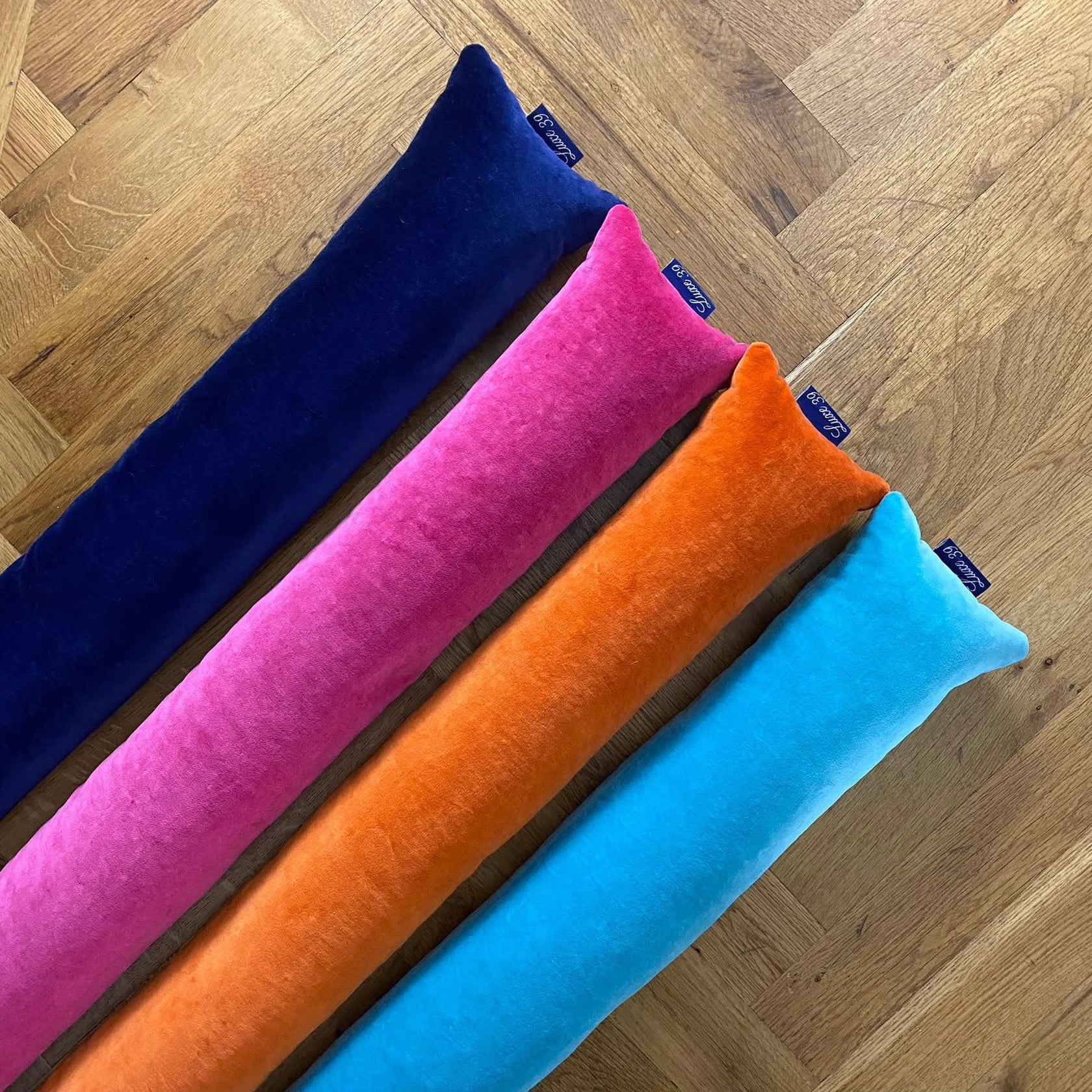 Front Door Draft Excluder Luxe 39 Quality Navy Velvet