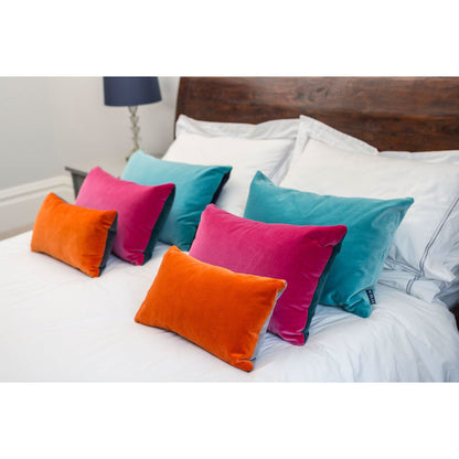 turquoise velvet cushion cover luxe 39