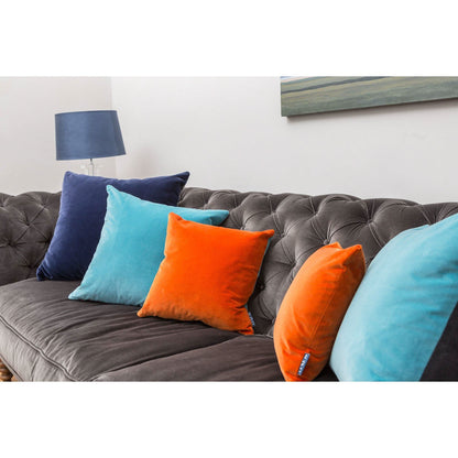 turquoise velvet cushion cover luxe 39