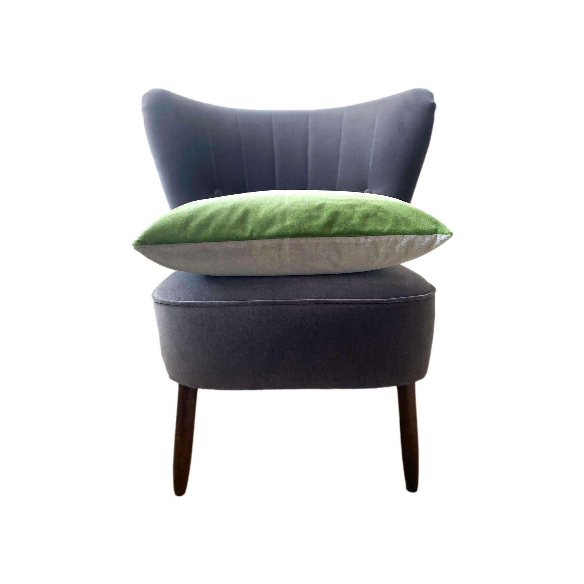 green and grey cushion covers
