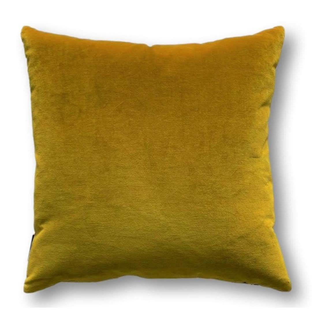 Green gold cushions best sale