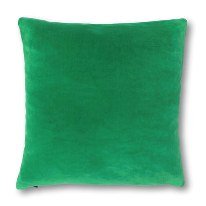 large green velvet cushions