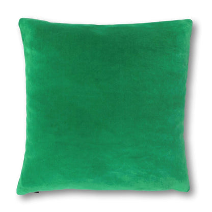 emerald green velvet cushion