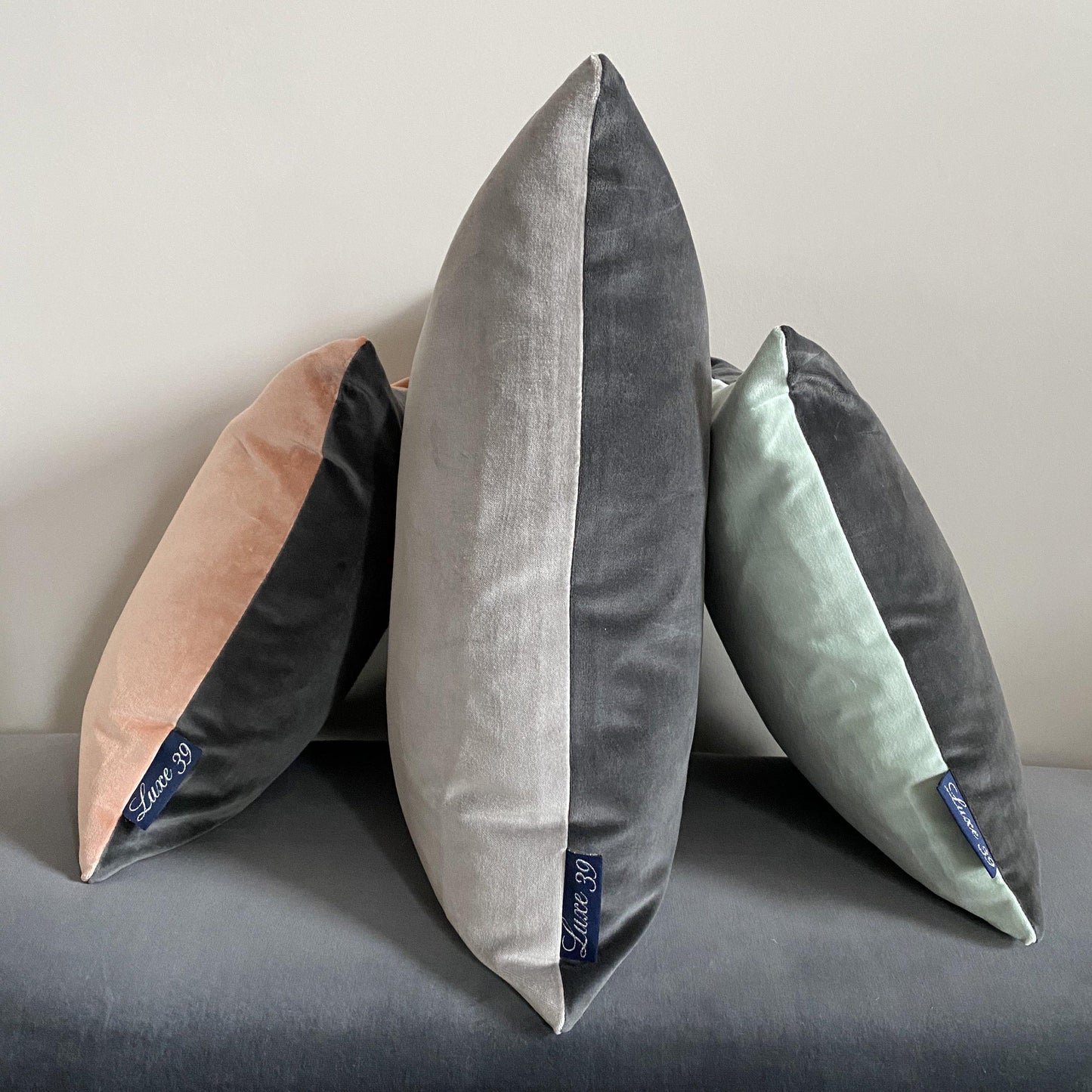 Grey and Silver Cushions by Luxe 39