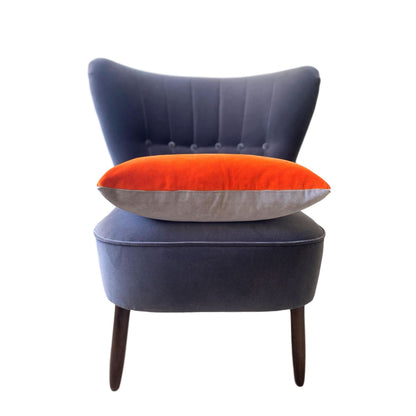 grey orange cushion by luxe 39