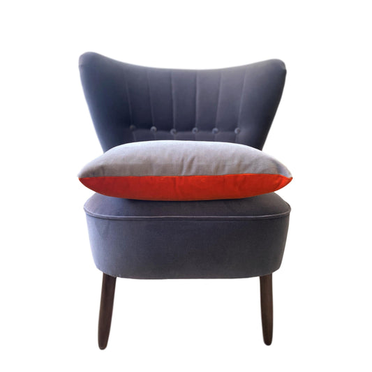 grey orange cushion by luxe 39