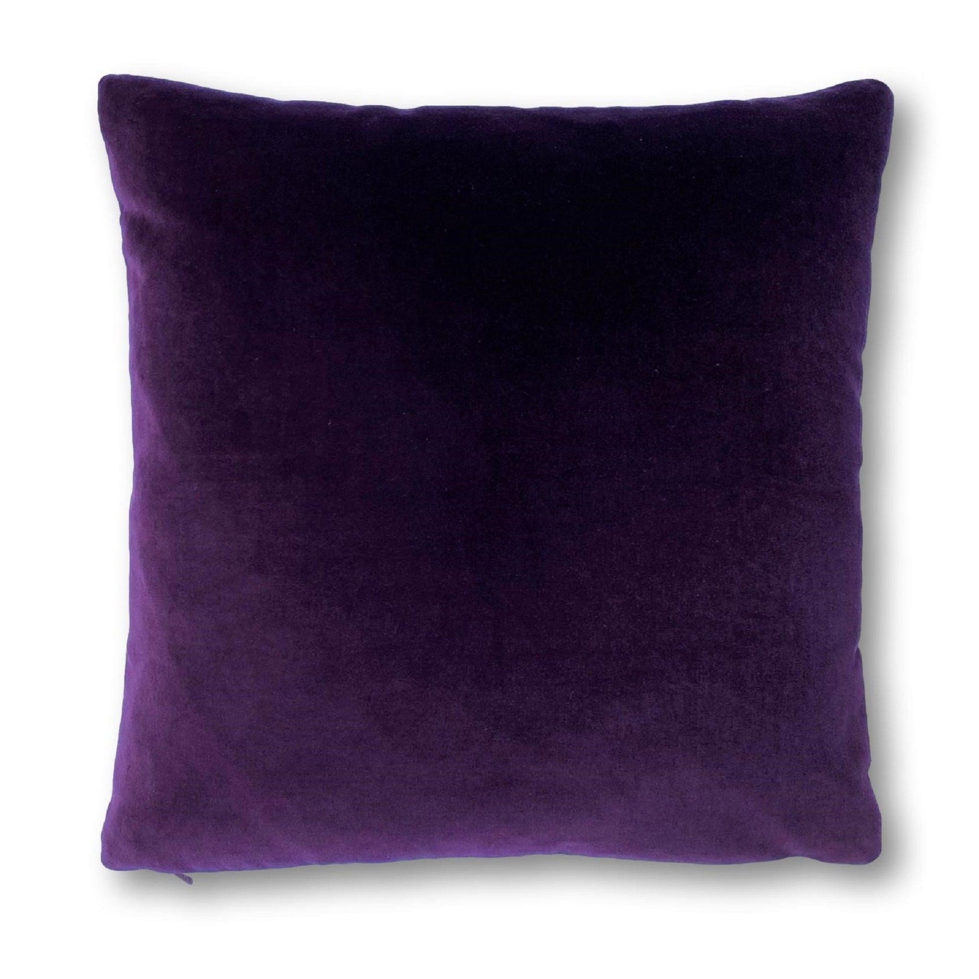 large purple cushions