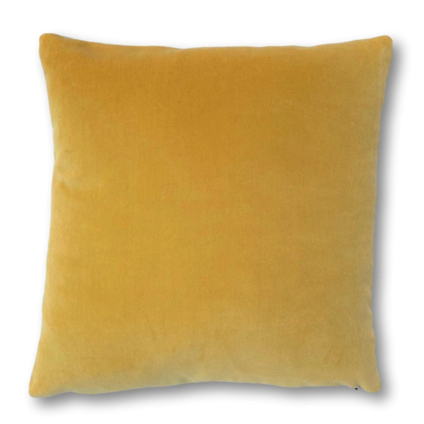 navy and mustard cushion