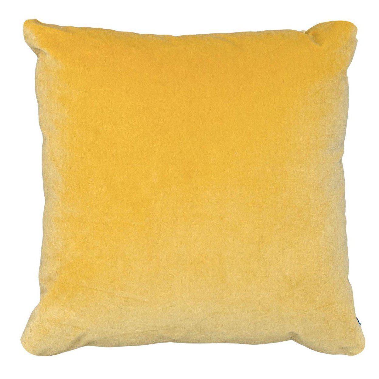 mustard yellow velvet cushions by luxe 39