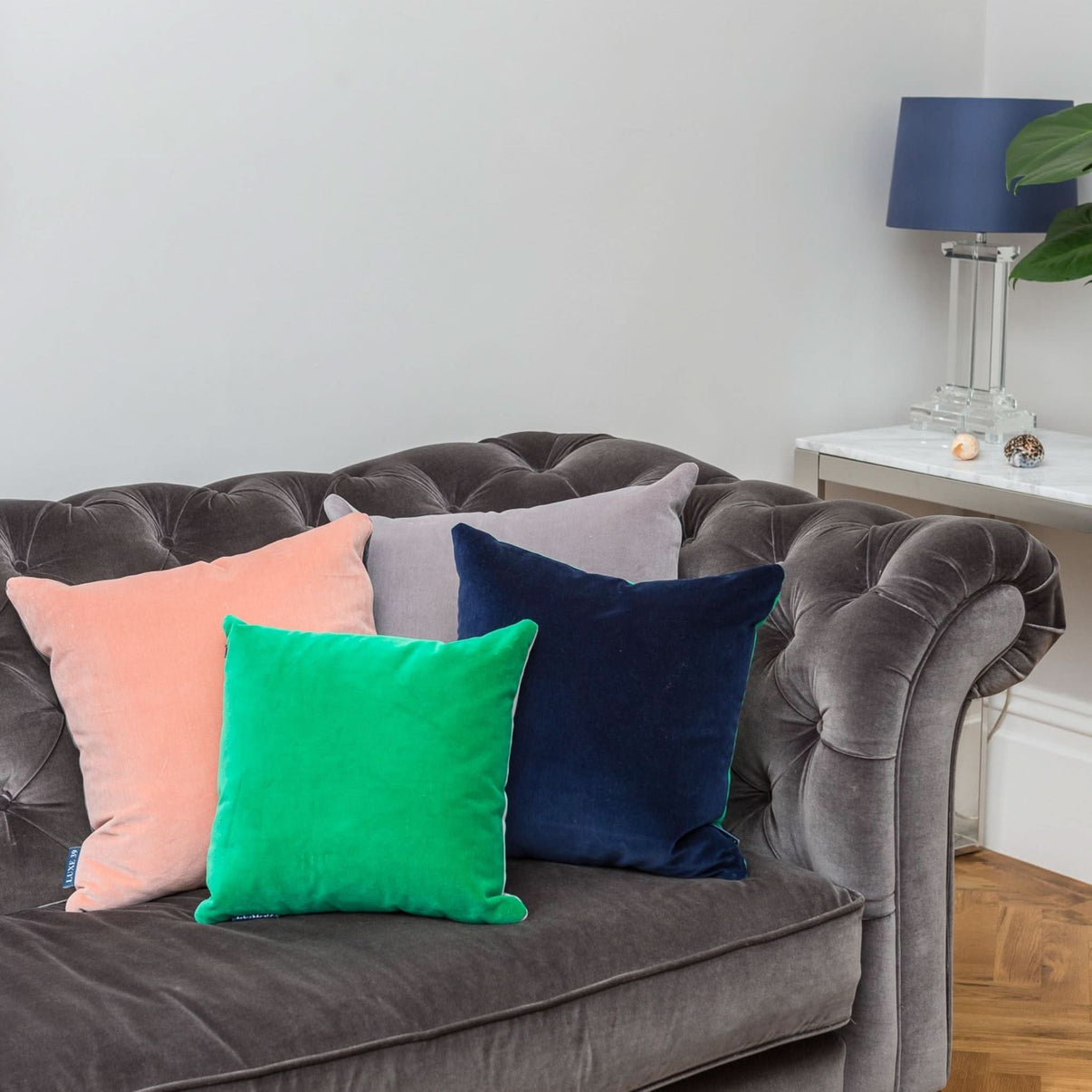 Pink and Green Cushion Luxe 39 Velvet Pillows — free download