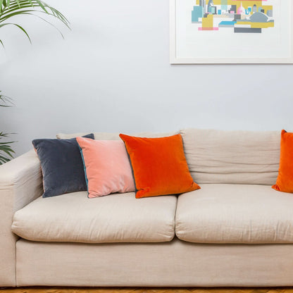 pink and grey cushions